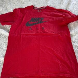 Nike Red T-Shirt with Black Air Logo